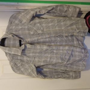 The Classic Shirt from Old Navy grey and white plaid